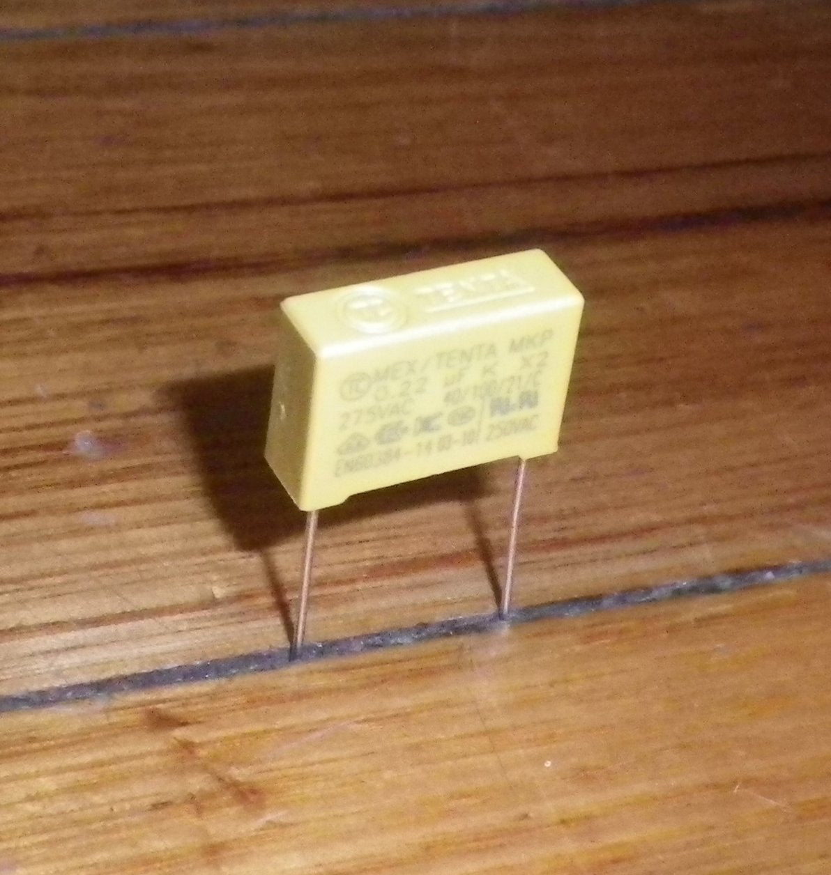 0.22uF 275VAC X2 Mains Suppression Capacitor - Part # .22MKPX2-275