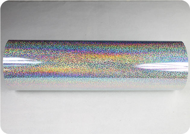 19.29inch Width PET Laser Heat Transfer Vinyl Silver CDH-01 1Yard
