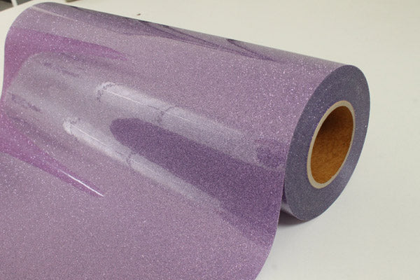 19.69inch Width Glitter Heat Transfer Vinyl Purple CDG-18 1Yard