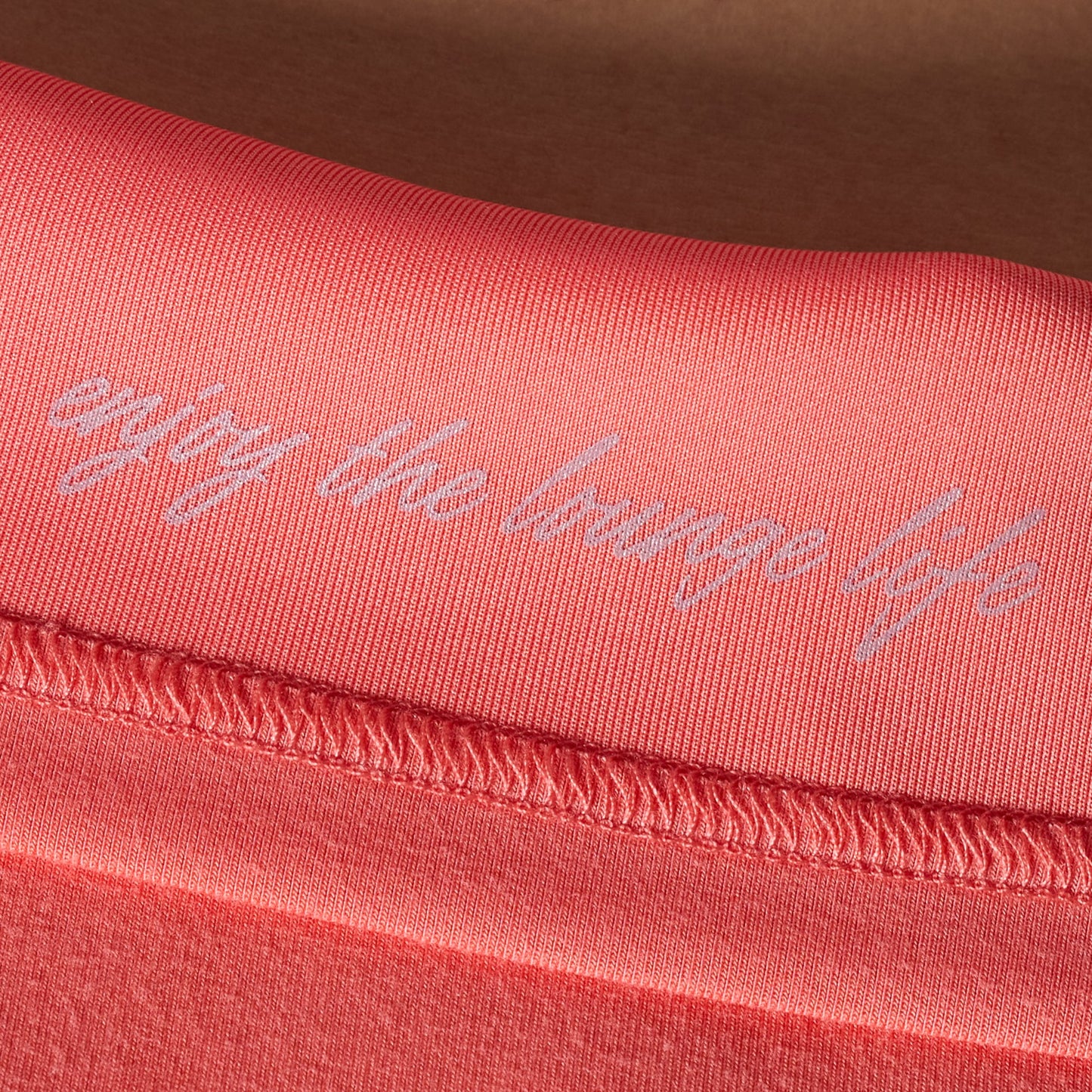 Lounge Lux Cropped Pullover Set (Hot Peach)