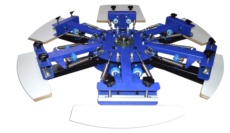 6 Color 6 Station Screen Printing Machine