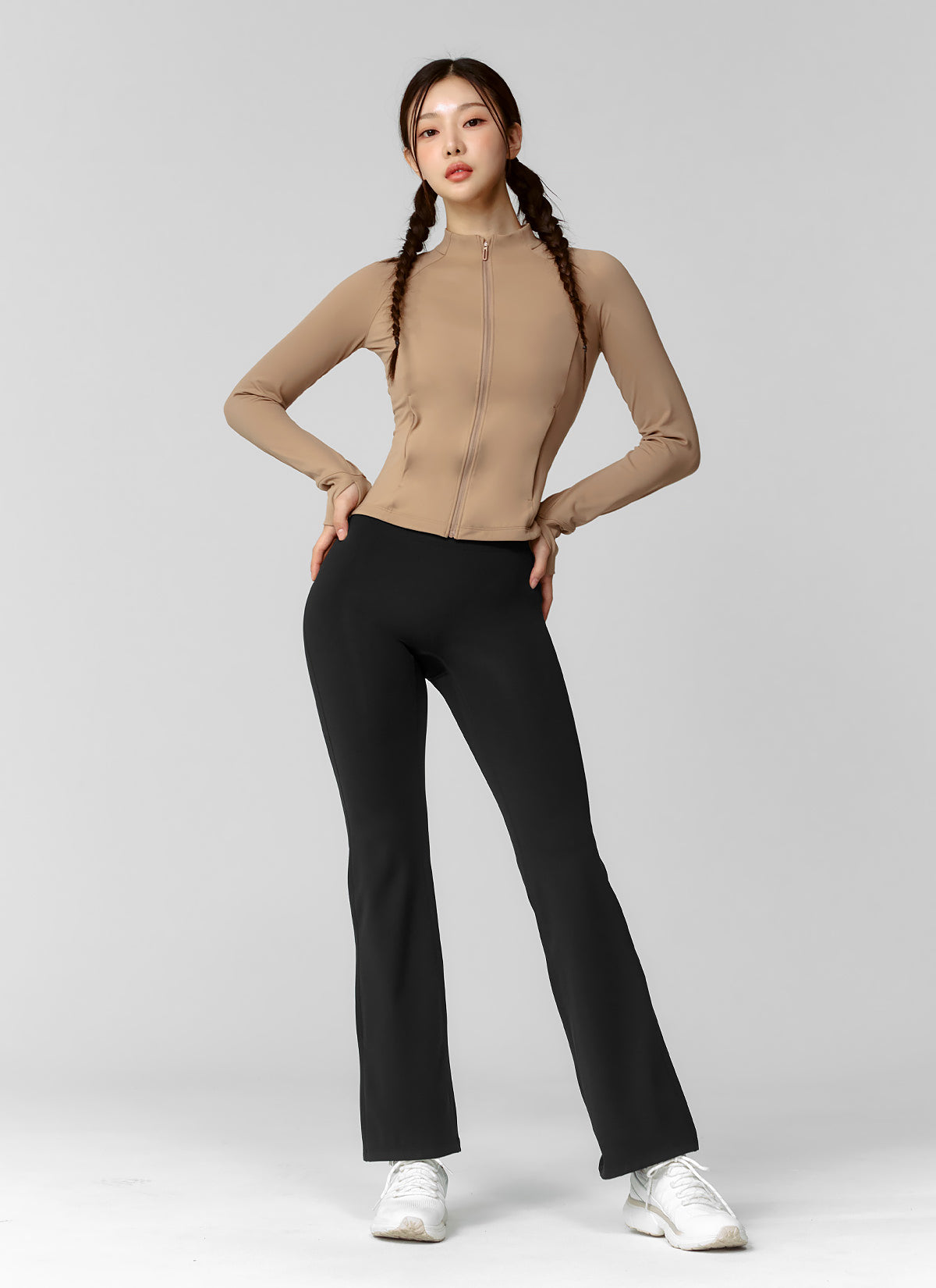 Active Slim Fit Warm Silky Zip-up