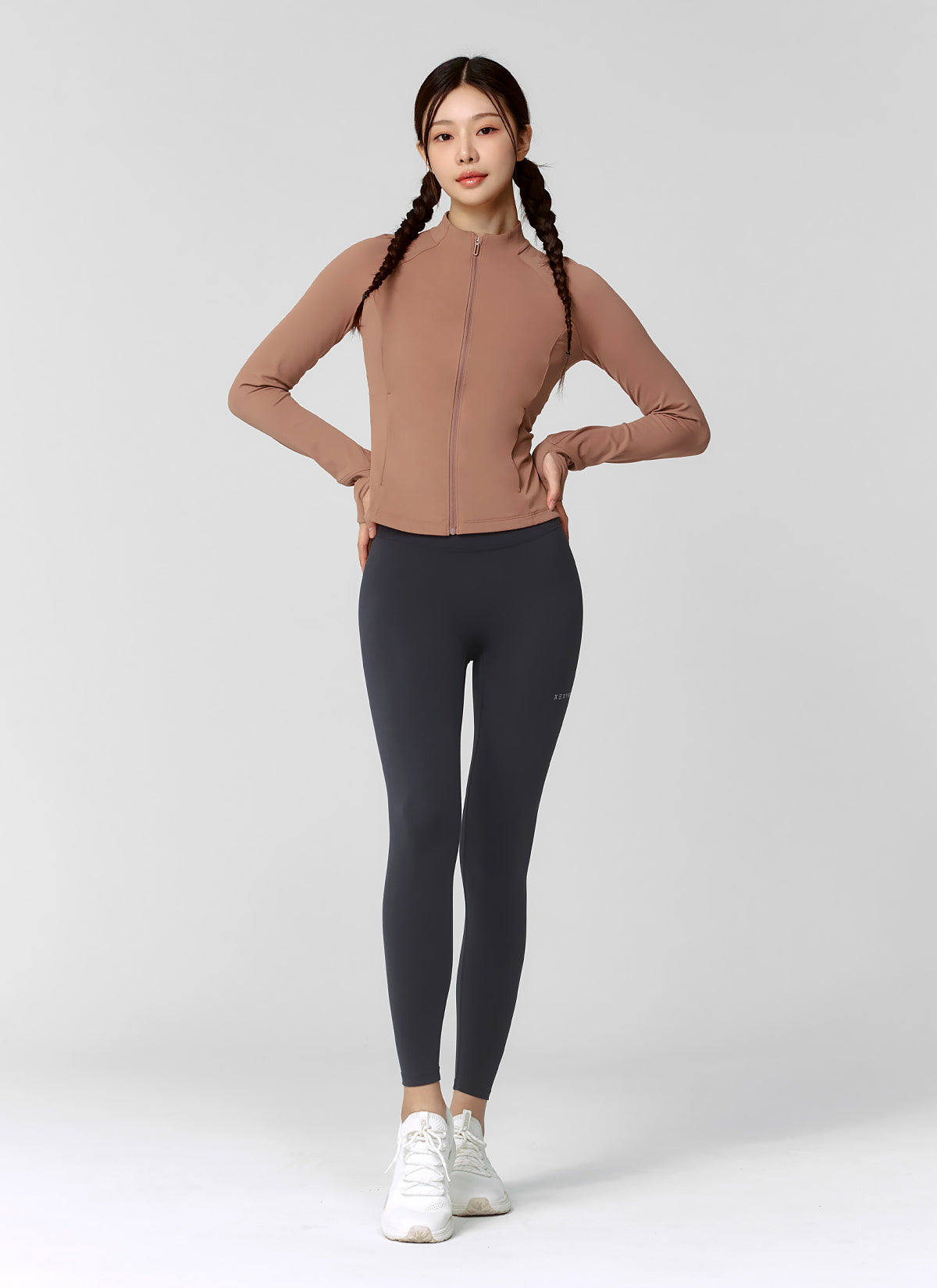 Active Slim Fit Warm Silky Zip-up