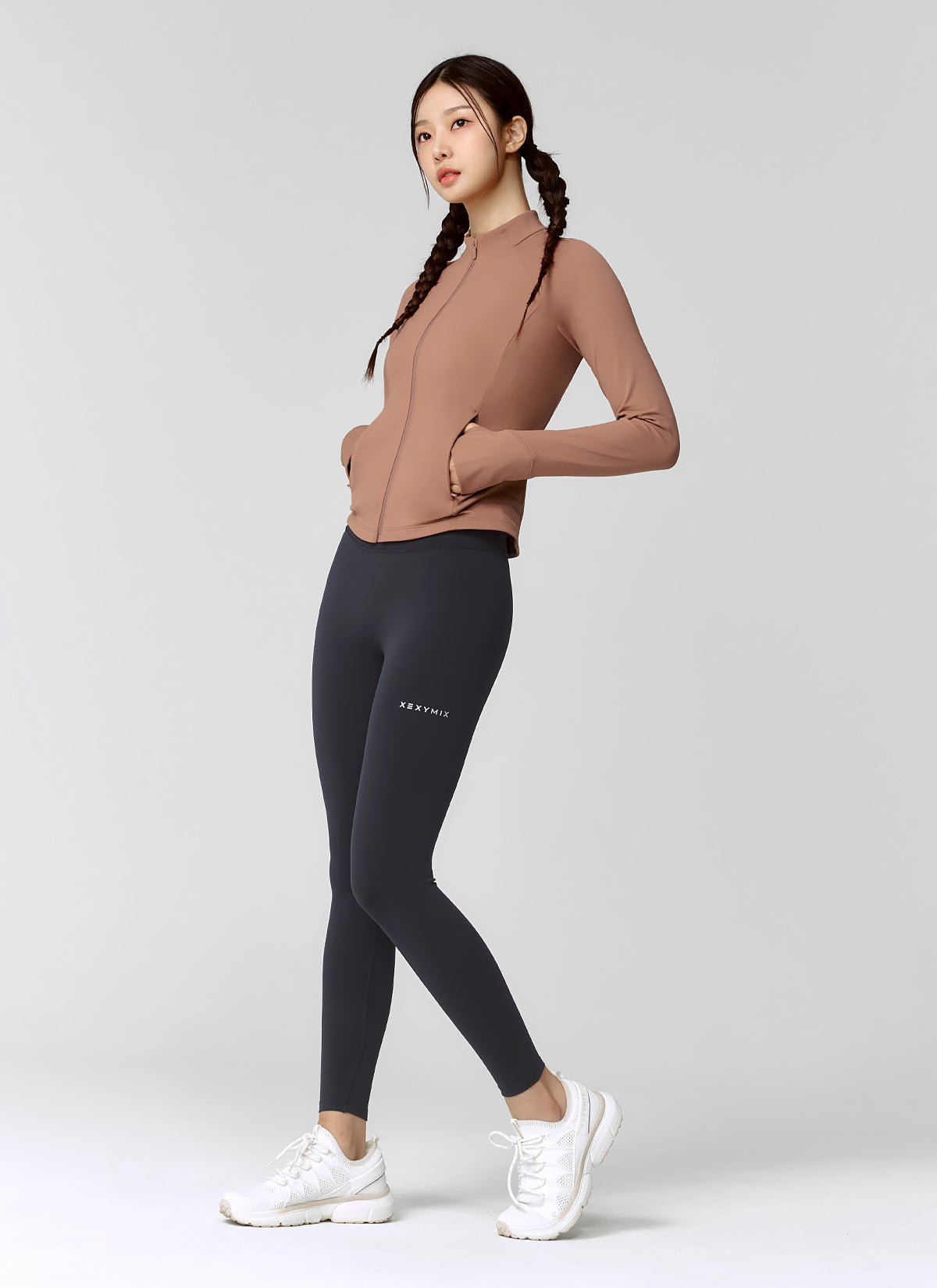 Active Slim Fit Warm Silky Zip-up