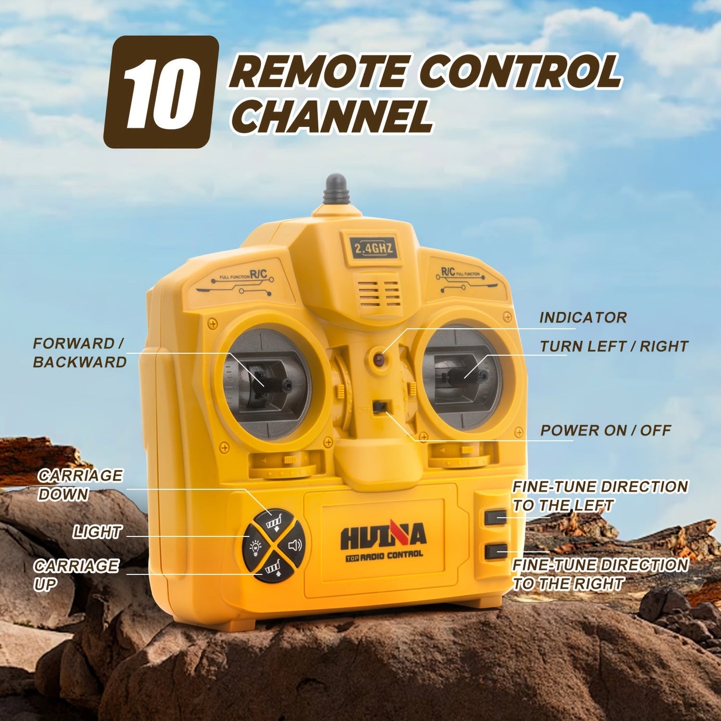 1:14 Scale Alloy Remote Control Construction Truck TJR8M5D