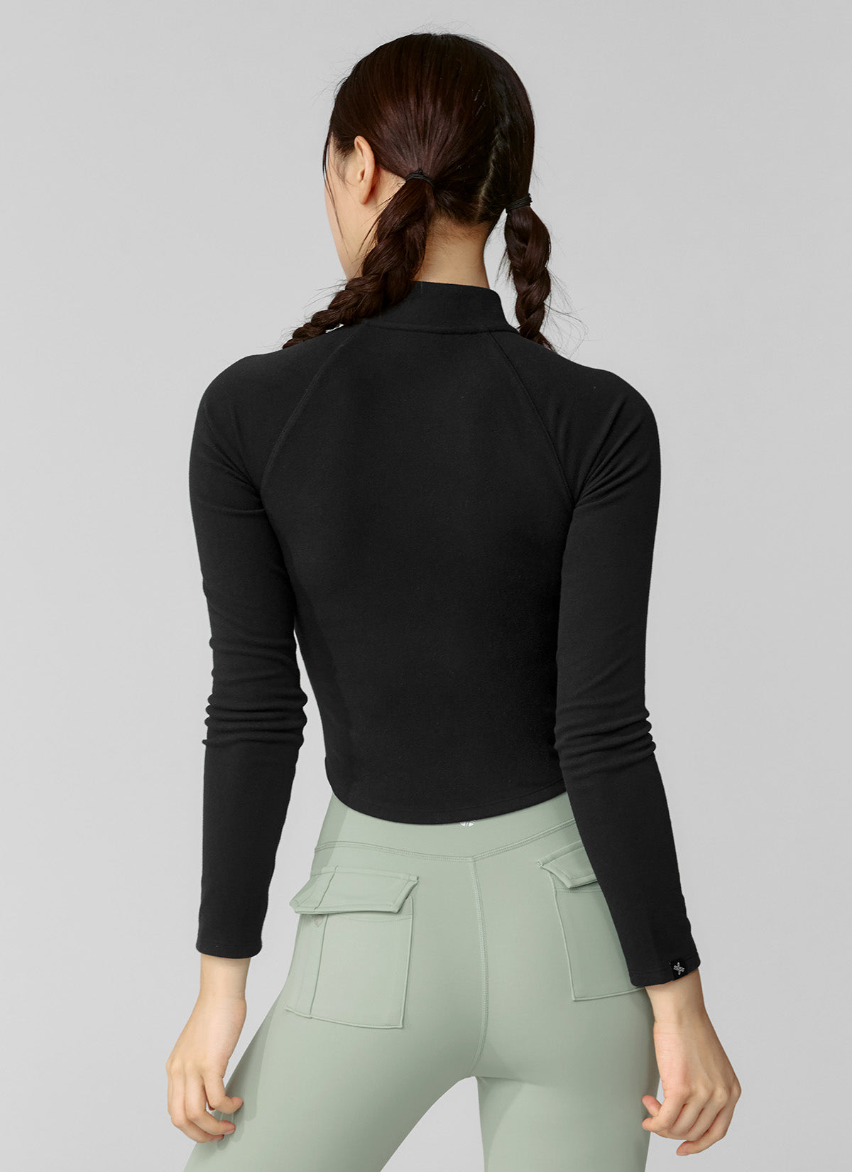 Active Crop Slim Fit Zip-up Jacket