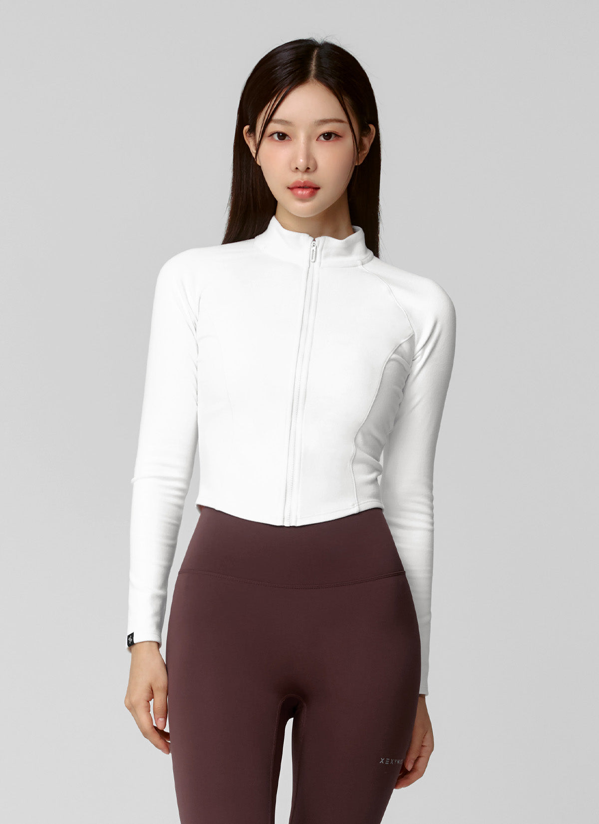 Active Crop Slim Fit Zip-up Jacket