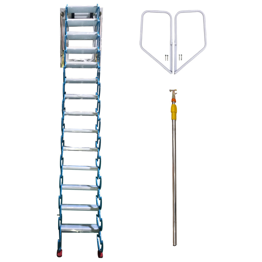 Blue Loft Wall Ladder Stairs