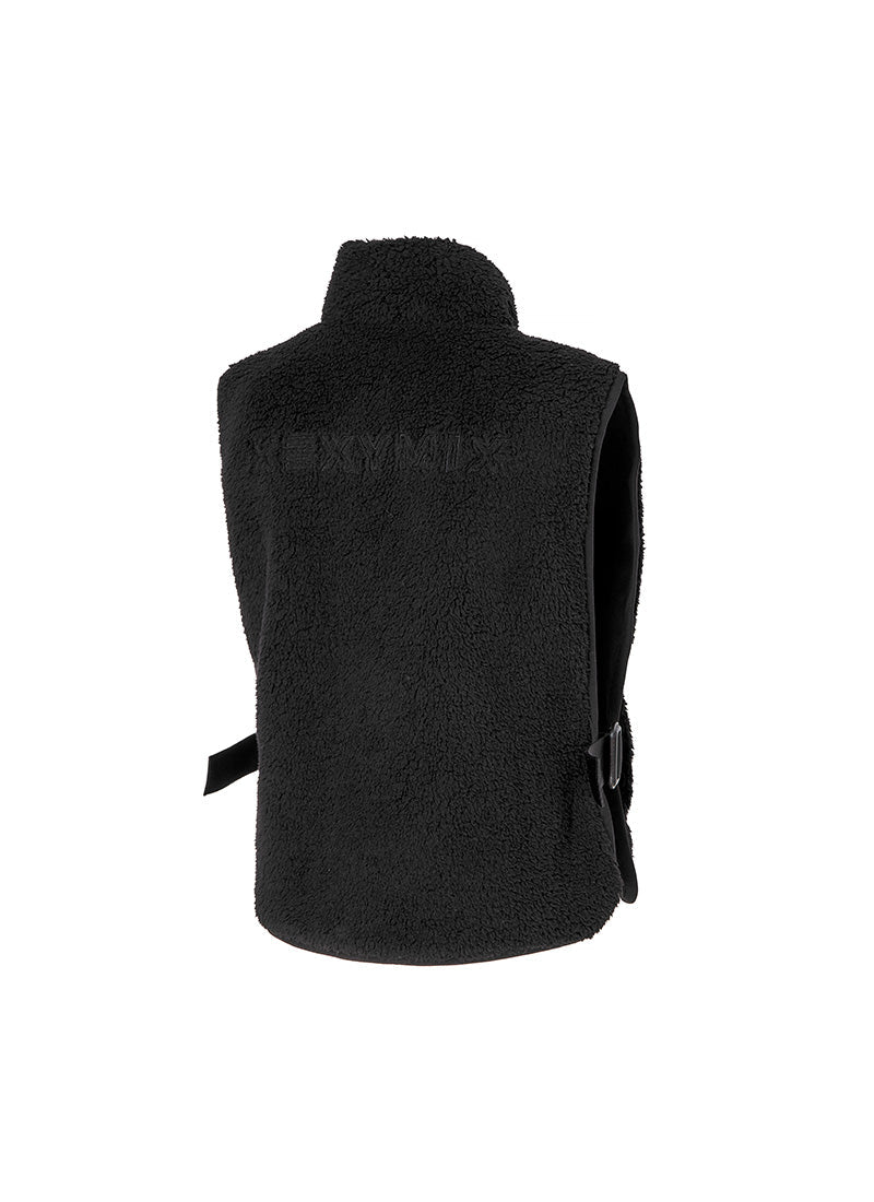 Side Buckle Fleece Vest