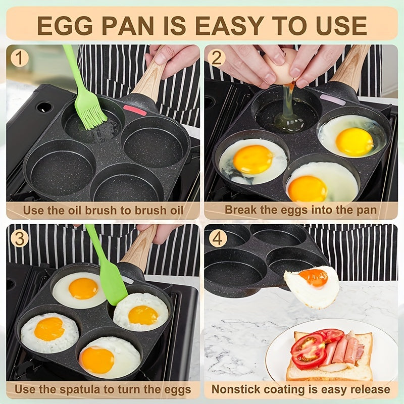 4-Hole Non-Stick Frying Pan- HMT13A1