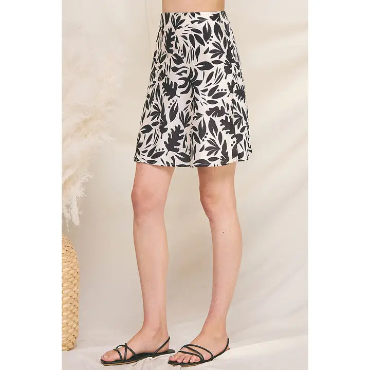 Rylee Printed A-Line Skirt