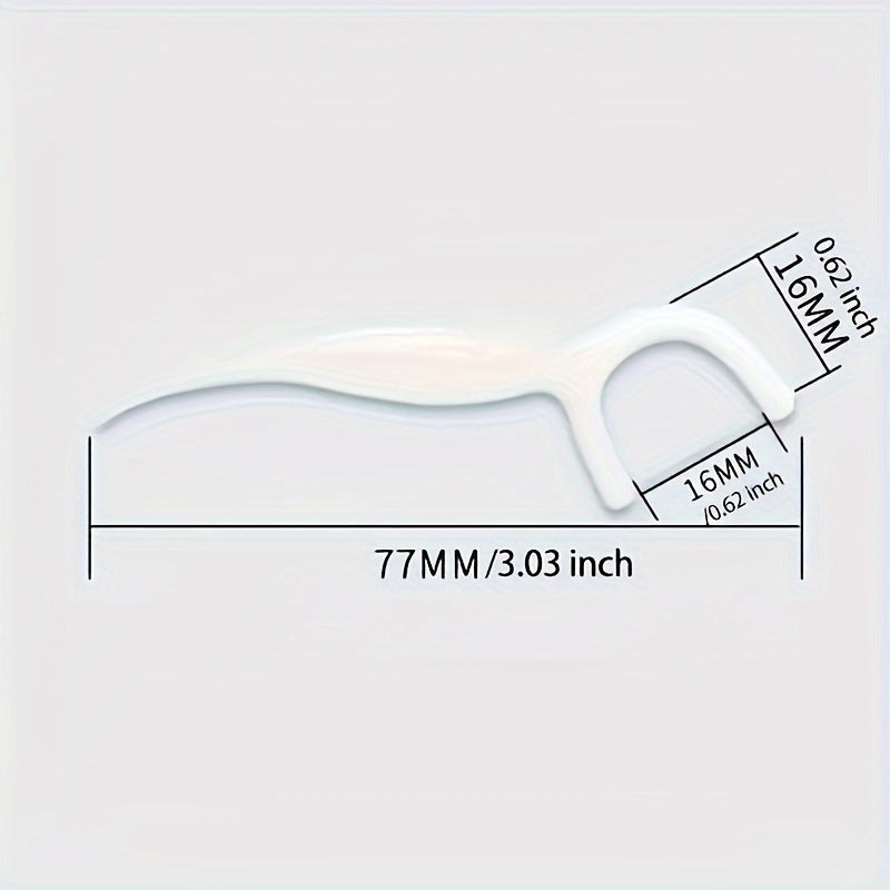 50-Pack Polyester Dental Floss Sticks - U6TV