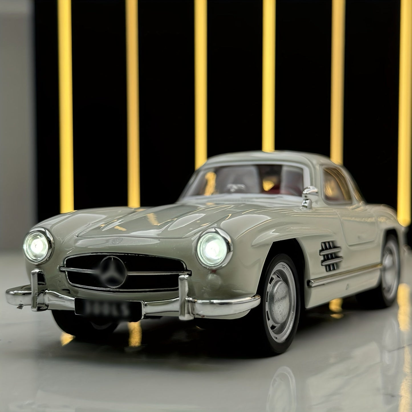 132 White DieCast Model Car Manual Collectors Gift-YQDZ