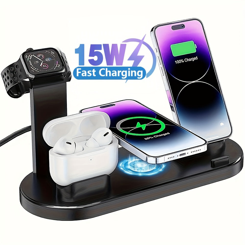 4 in 1 Wireless Charging Station for IPhone,iWatch and AirPods- HM12A3