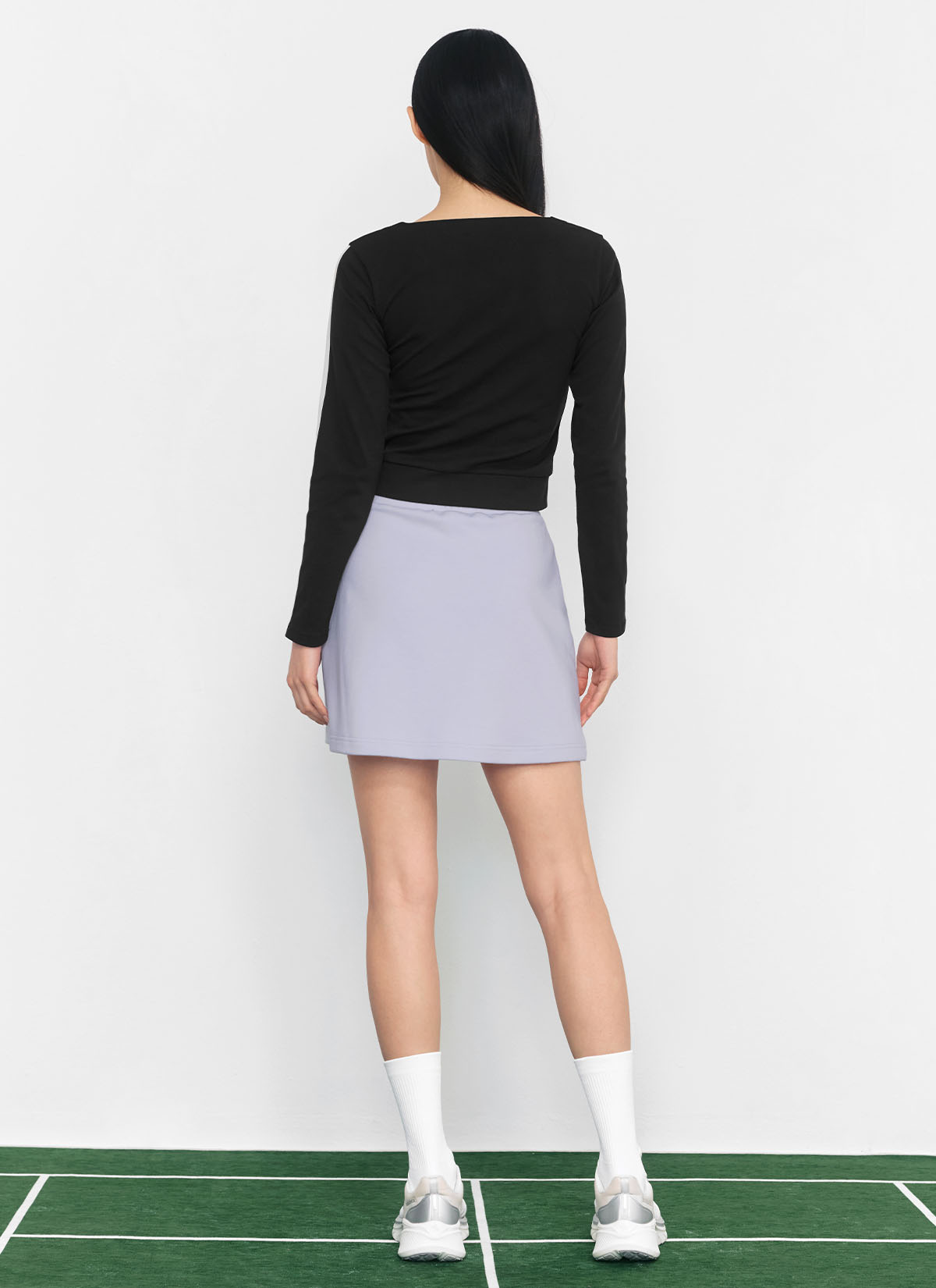 Eco Dex Color Block Crop Cardigan