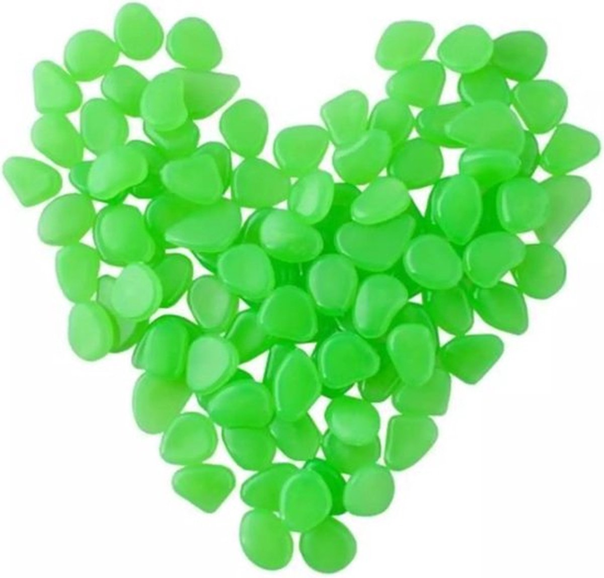 Gardlov Glow-in-the-dark Stenen - set van 100 stuks - Groen