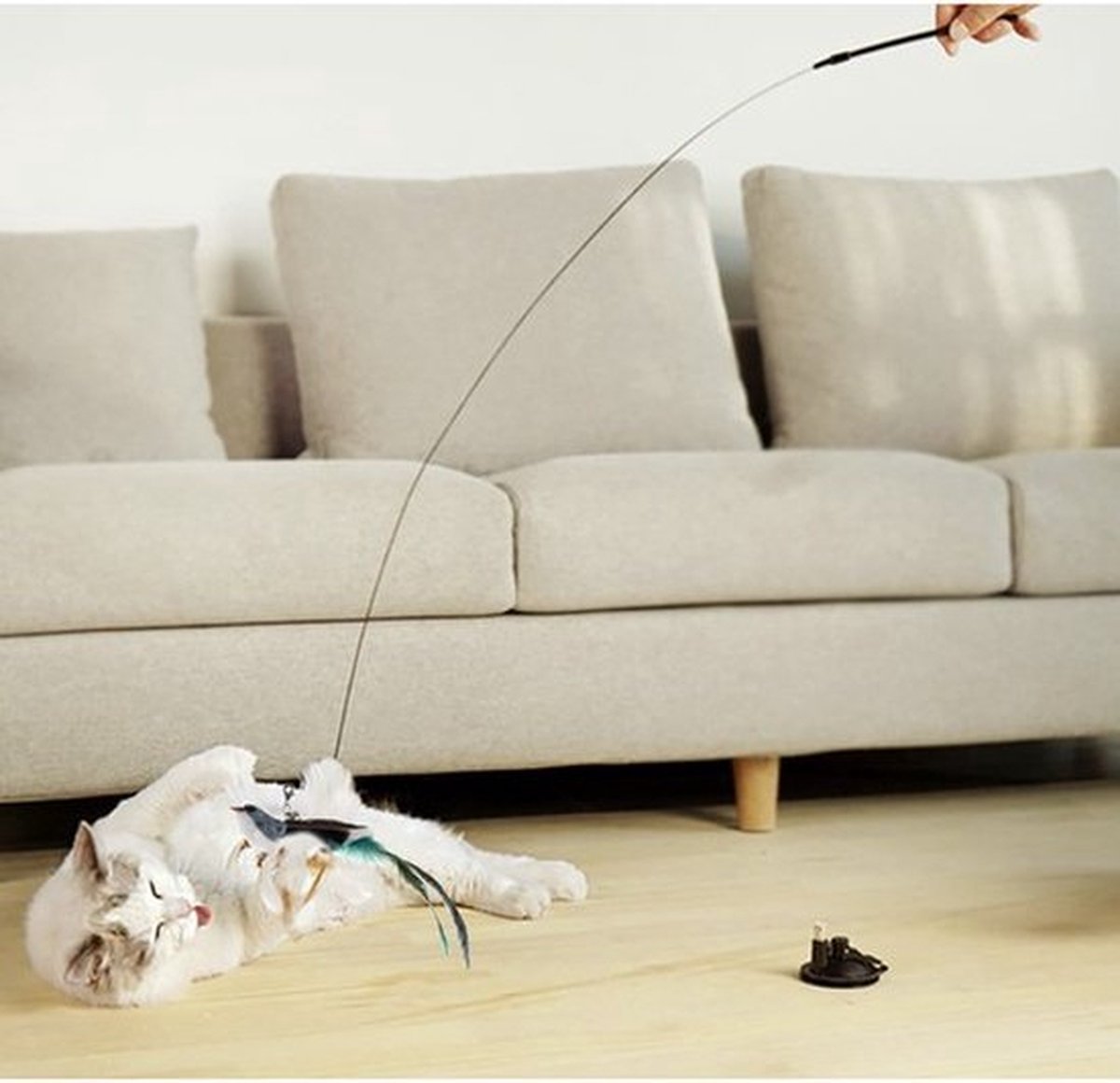 Purlov Kattenspeelgoed met Zuignap: Stimuleer de Jachtinstincten van Uw Kat