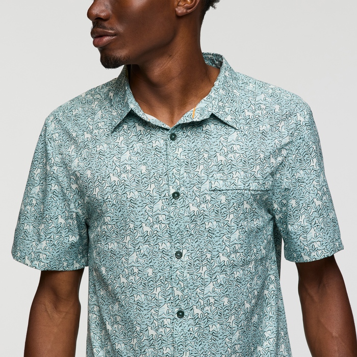 Men's Cambio Button Up - Print - Seaweed Foam - S25478M1564