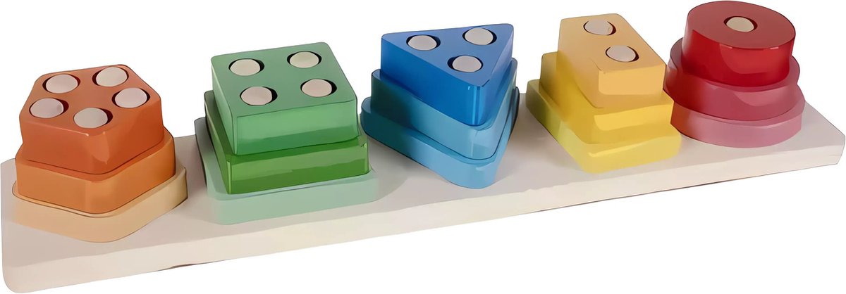 Houten Sorteerspel Puzzel - Pegboard