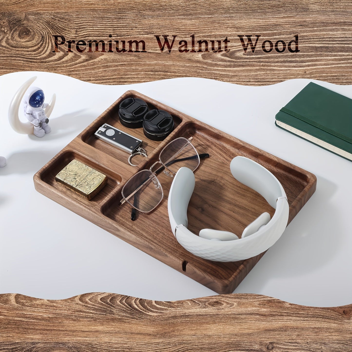 Wooden Valet Tray Organizer- HMT24WO