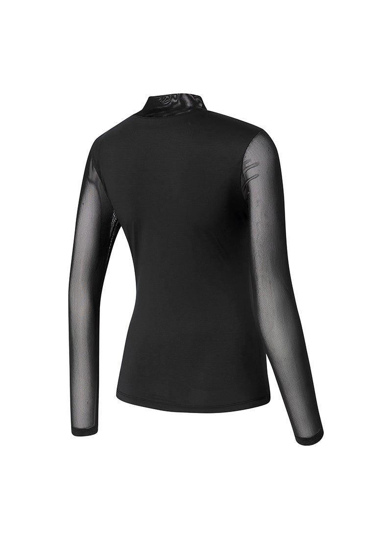 Mock Neck Mesh Mix Baselayer