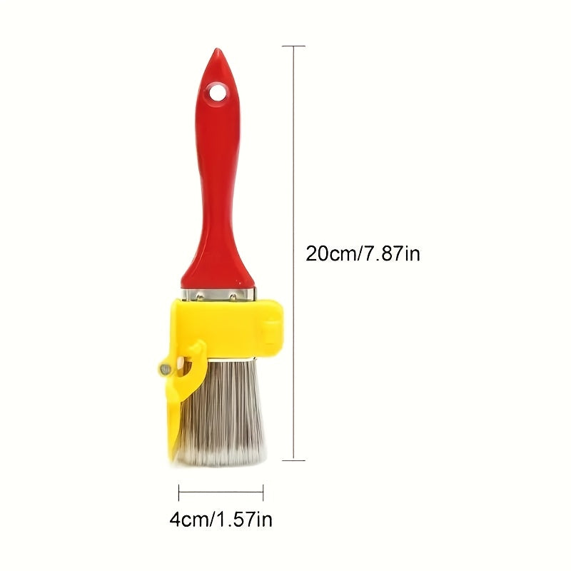 1pc Blue Wool Paint Brush for Trim Cleaning-864F