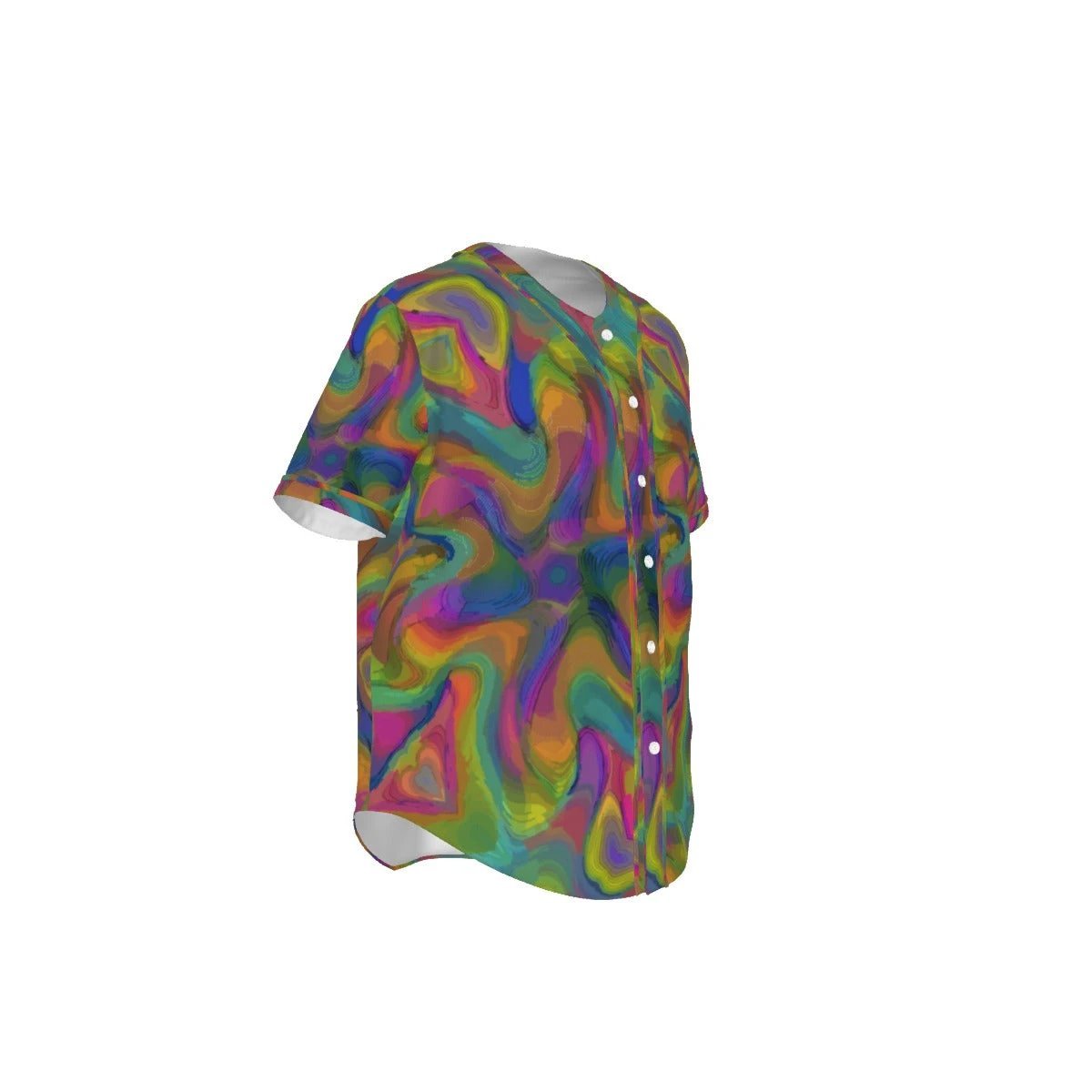 Holographic Collectors Card AOP Baseball Jersey for Streetwear Collectors — All-Over Print Statement Athletic Top, Gift for Him