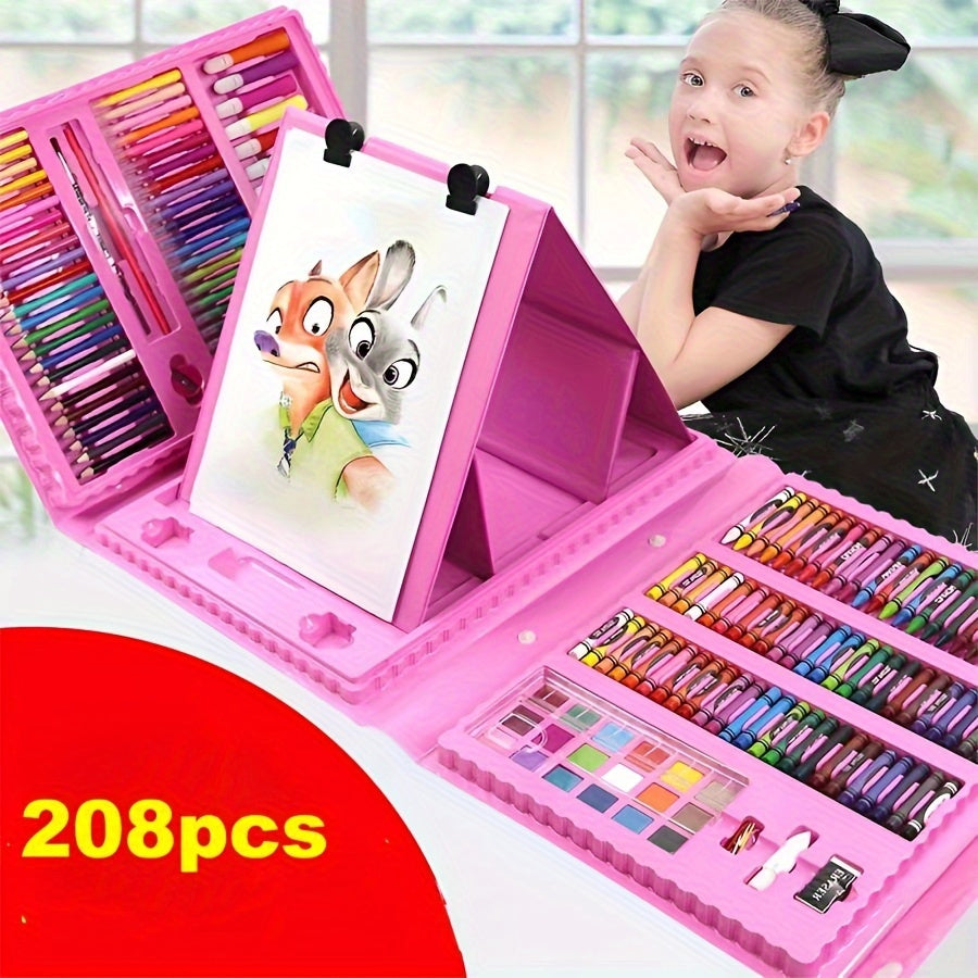 208Piece Youngsters Art Set Perfect Winter Gift-BI0F