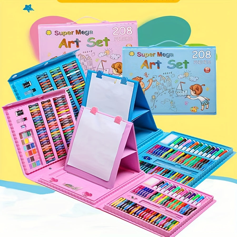 208Piece Youngsters Art Set Perfect Winter Gift-BI0F