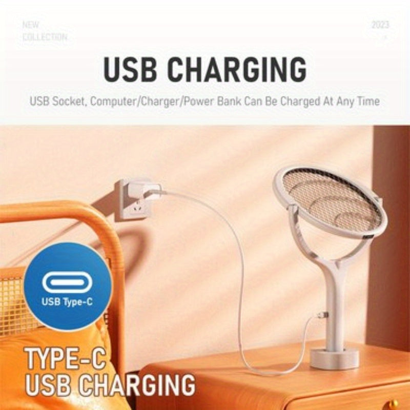 90-Degree Rotatable Electric Mosquito Swatter- HMT14DF