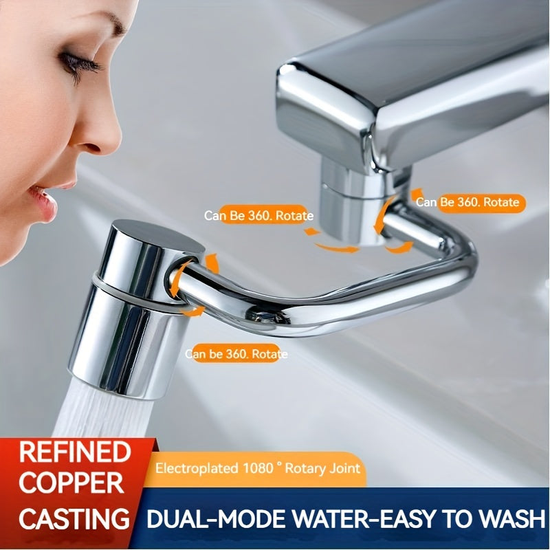 1080° Rotating Stainless Steel Faucet Extension - TJR6K3Y