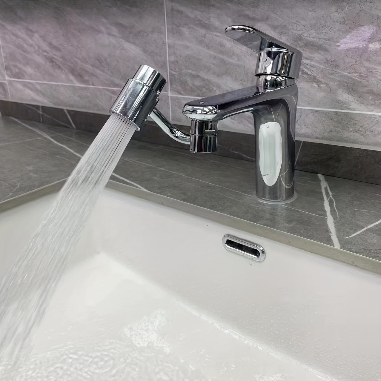1080° Rotating Stainless Steel Faucet Extension - TJR6K3Y