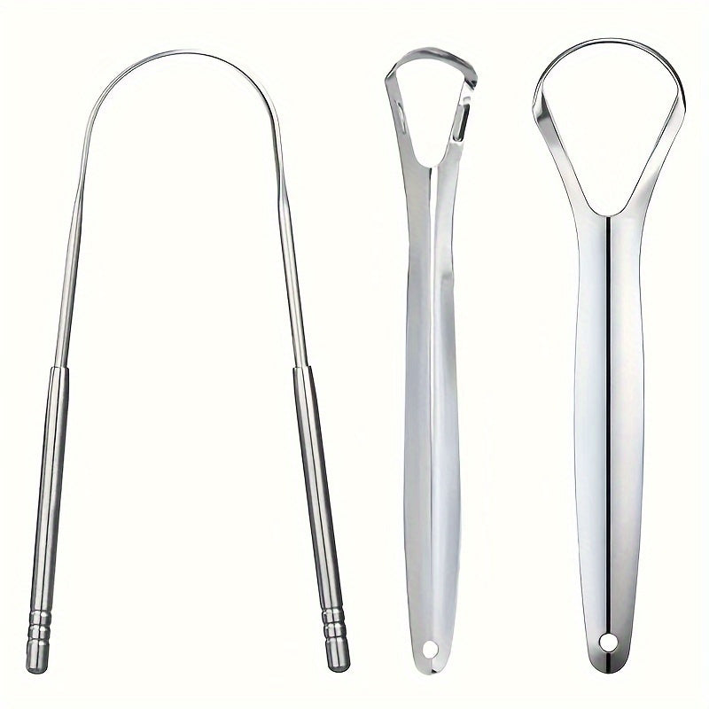 3pcs Stainless Steel Spoon Tongue Scraper - YGV8