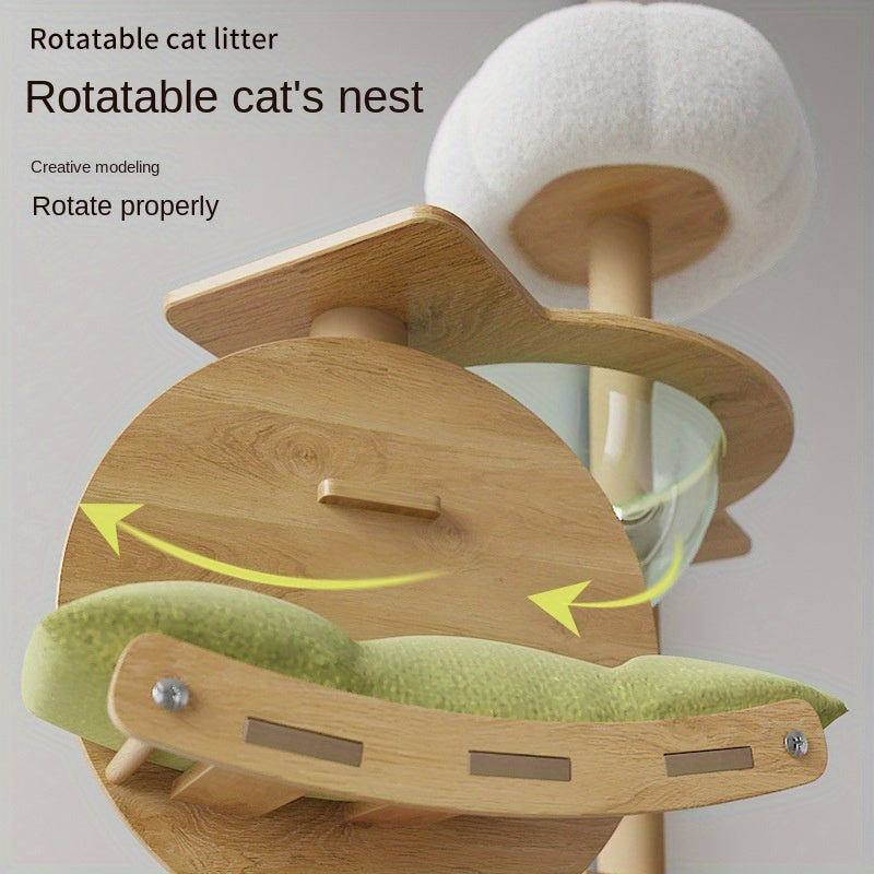 Multi-Level Cat Tree House with Scratching Post - WAZ0