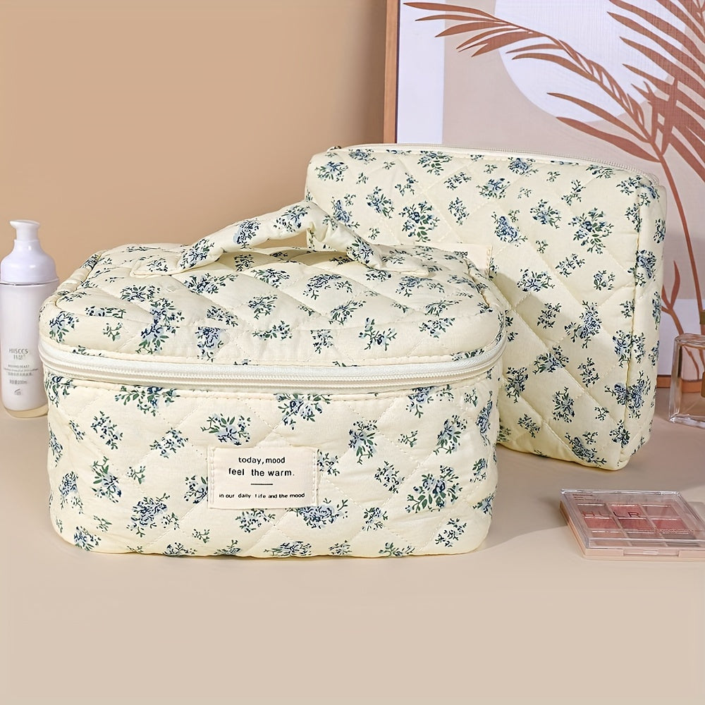 Charming 3pcs Quilted Makeup Bag Set - A2NK