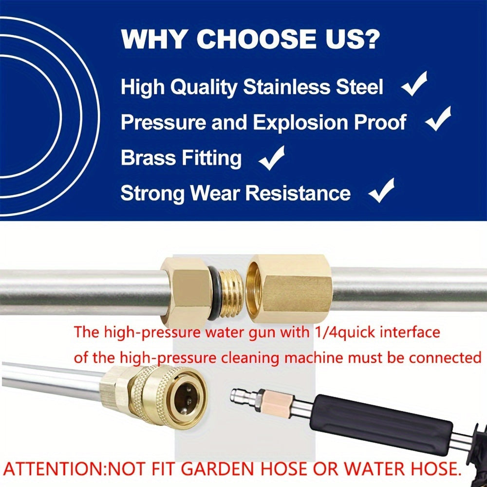 10pcs Pressure Washer Extension Wand with Nozzle Tips TJR7P4G