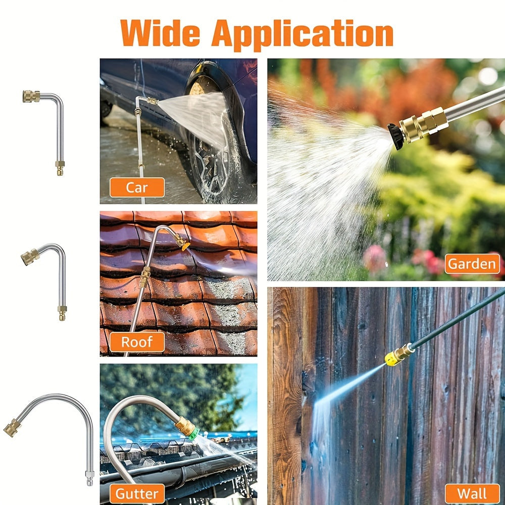 10pcs Pressure Washer Extension Wand with Nozzle Tips TJR7P4G