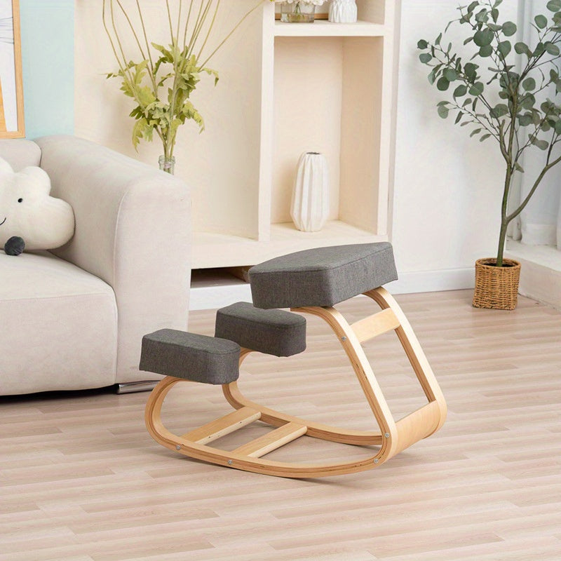 Wooden Pilates Kneeling Posture Fitness Yoga Chair TJR6F4S