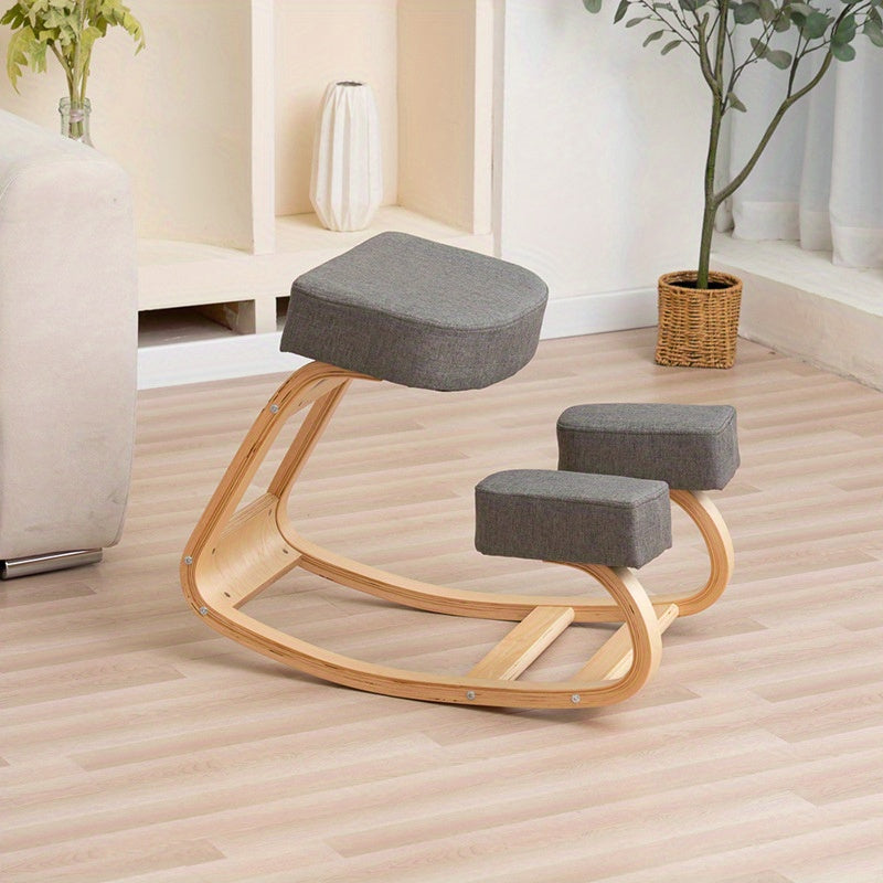 Wooden Pilates Kneeling Posture Fitness Yoga Chair TJR6F4S