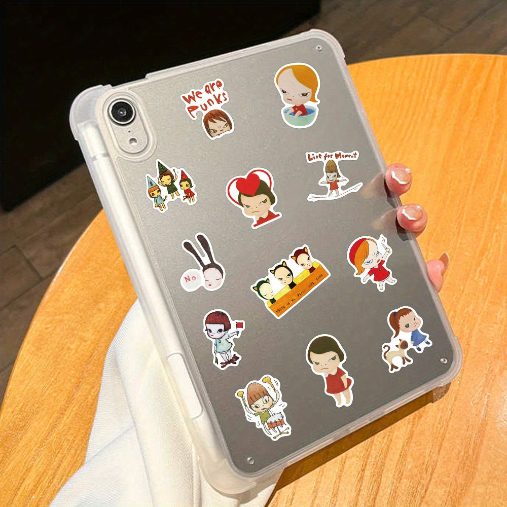 50 PCS Cartoon Cute Japanese Painter Nara Meizhi Stickers - ADV0