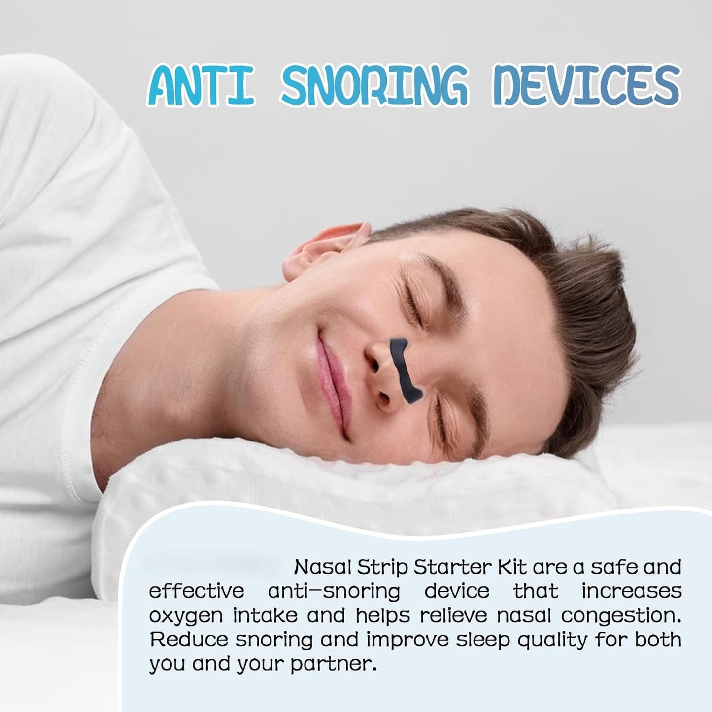 Noring Solution Nasal Breathing Dilator Strips, Anti-Snoring TJR6B1N
