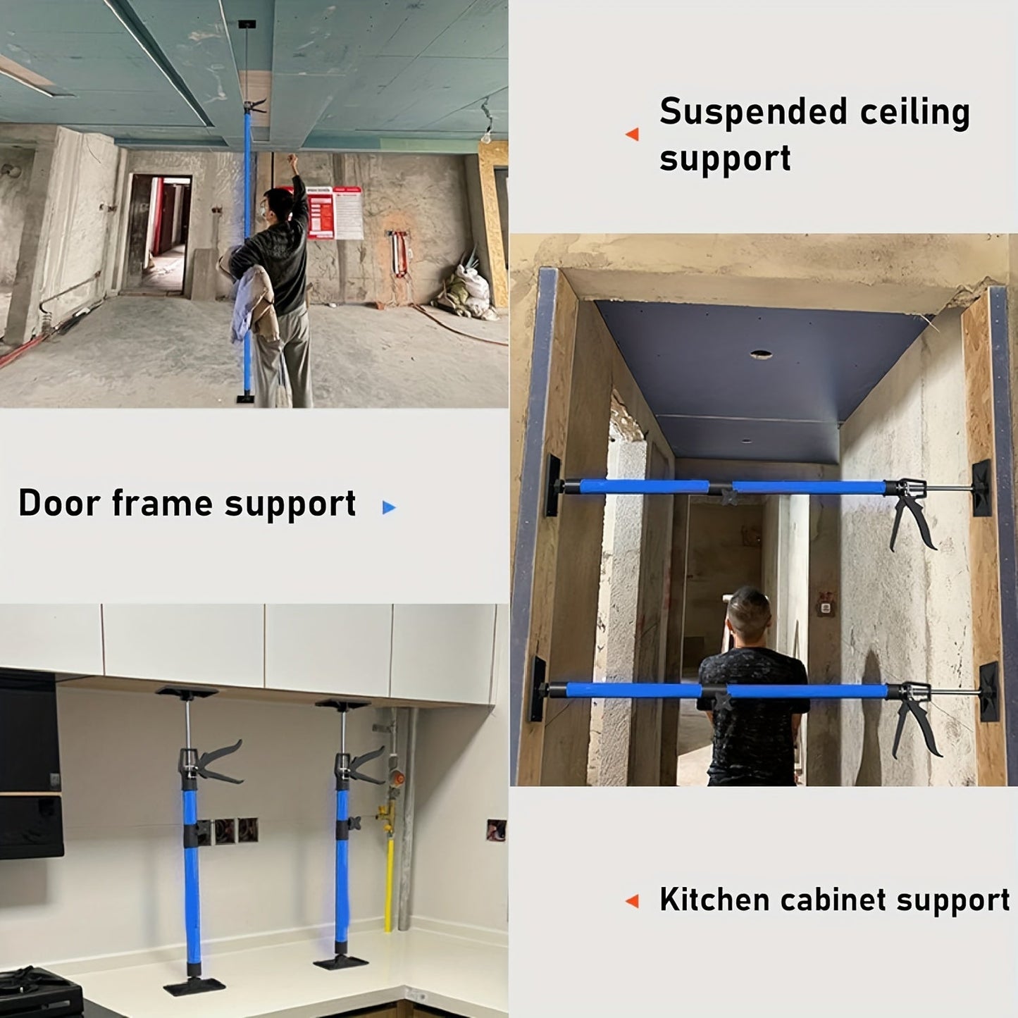 2pcs Adjustable Drywall Lifts, 30-59cm Range TJR7P4D