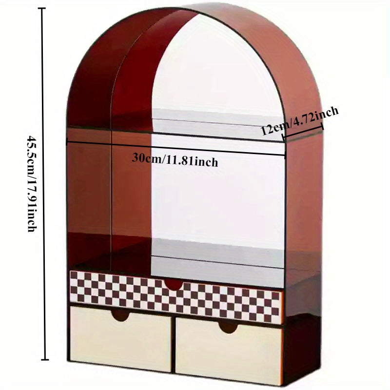 Acrylic Desktop Organizer for Light Luxury Cosmetics - R3I0