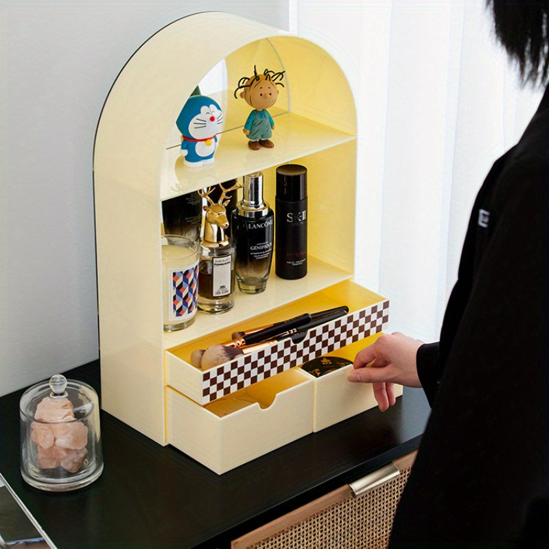 Acrylic Desktop Organizer for Light Luxury Cosmetics - R3I0