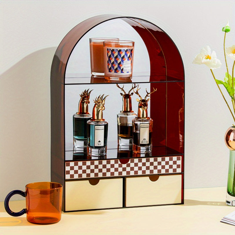 Acrylic Desktop Organizer for Light Luxury Cosmetics - R3I0