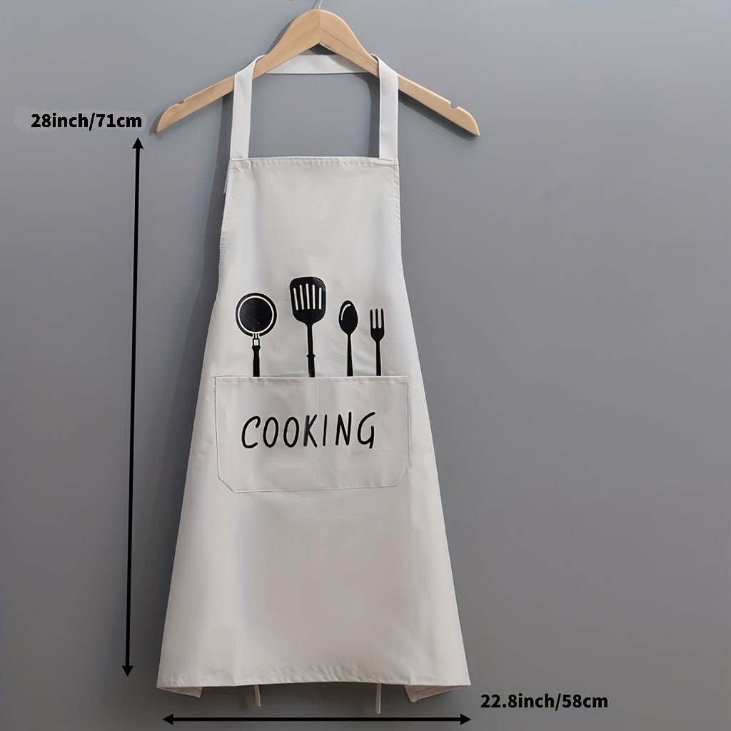 Adjustable Black White Apron- HMT24SA