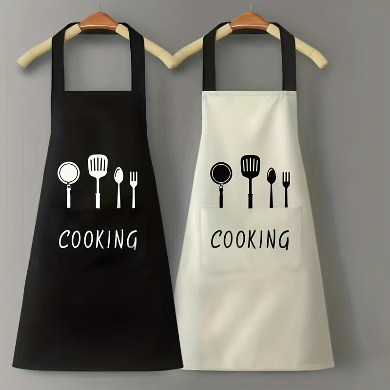 Adjustable Black White Apron- HMT24SA