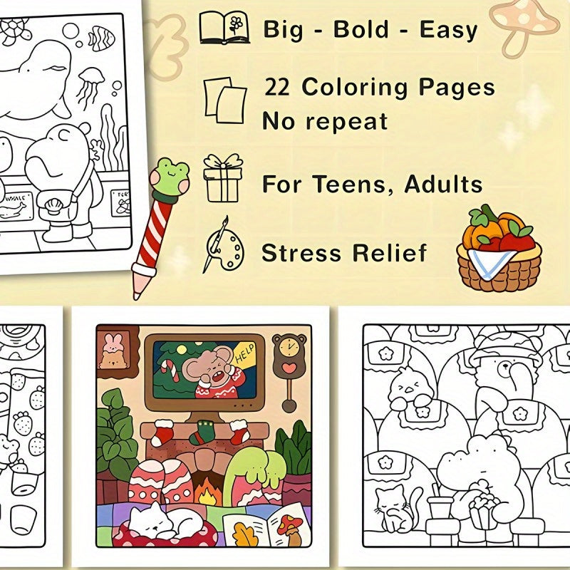 Comfy Days Coloring Book - SCU0