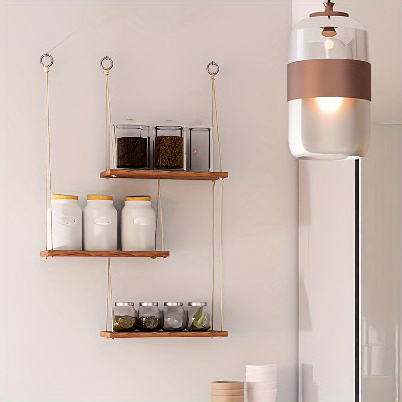 3 Tiers Adjustable Wall Mounted Shelves Plant Rack - DL2K