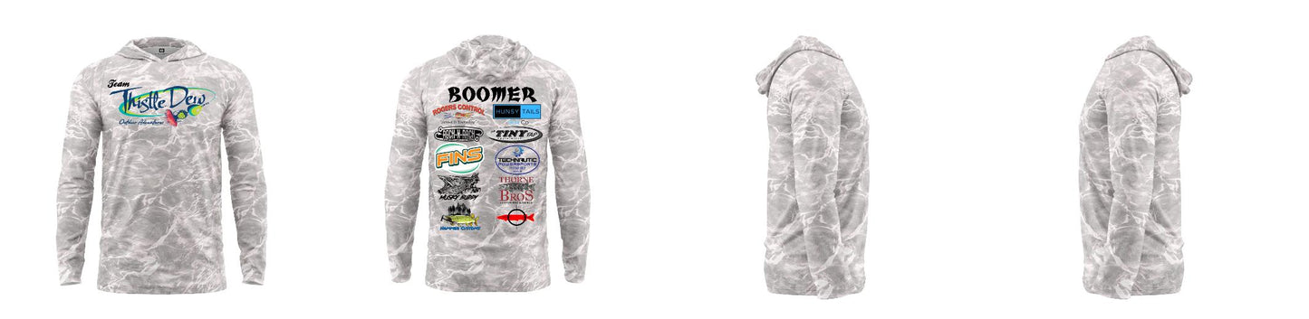 Custom Mossy Oak UPF Hooded Shirt